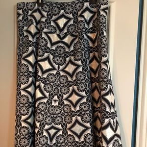 Gorgeous silver and black brocade skirt